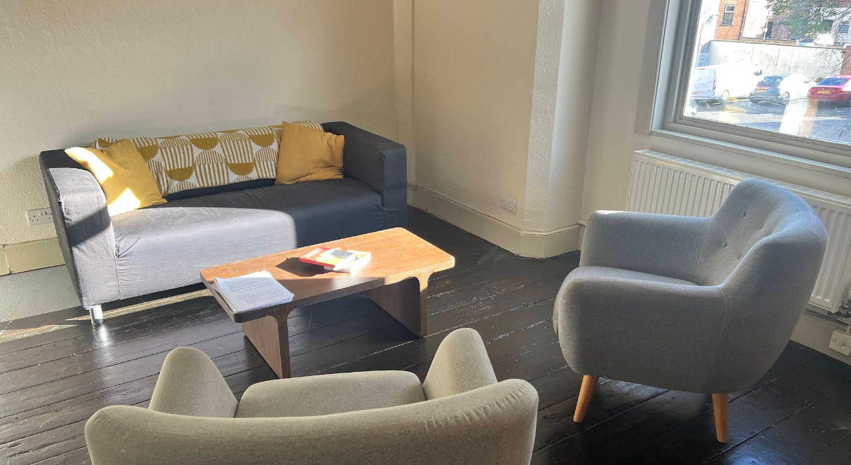 Therapy room interior at Anything Is Possible Therapy in Derby